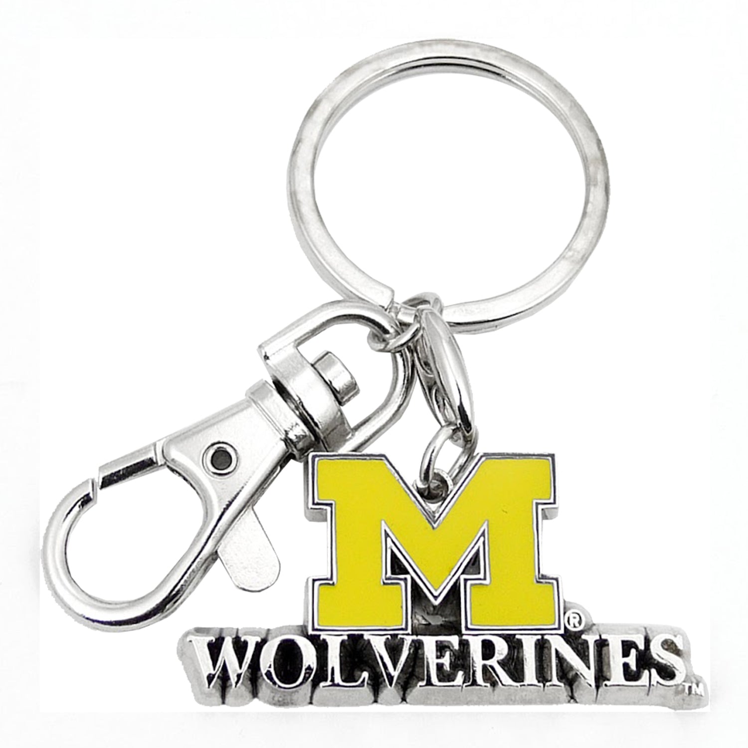 Michigan Wolverines Heavyweight Keychain - Front View