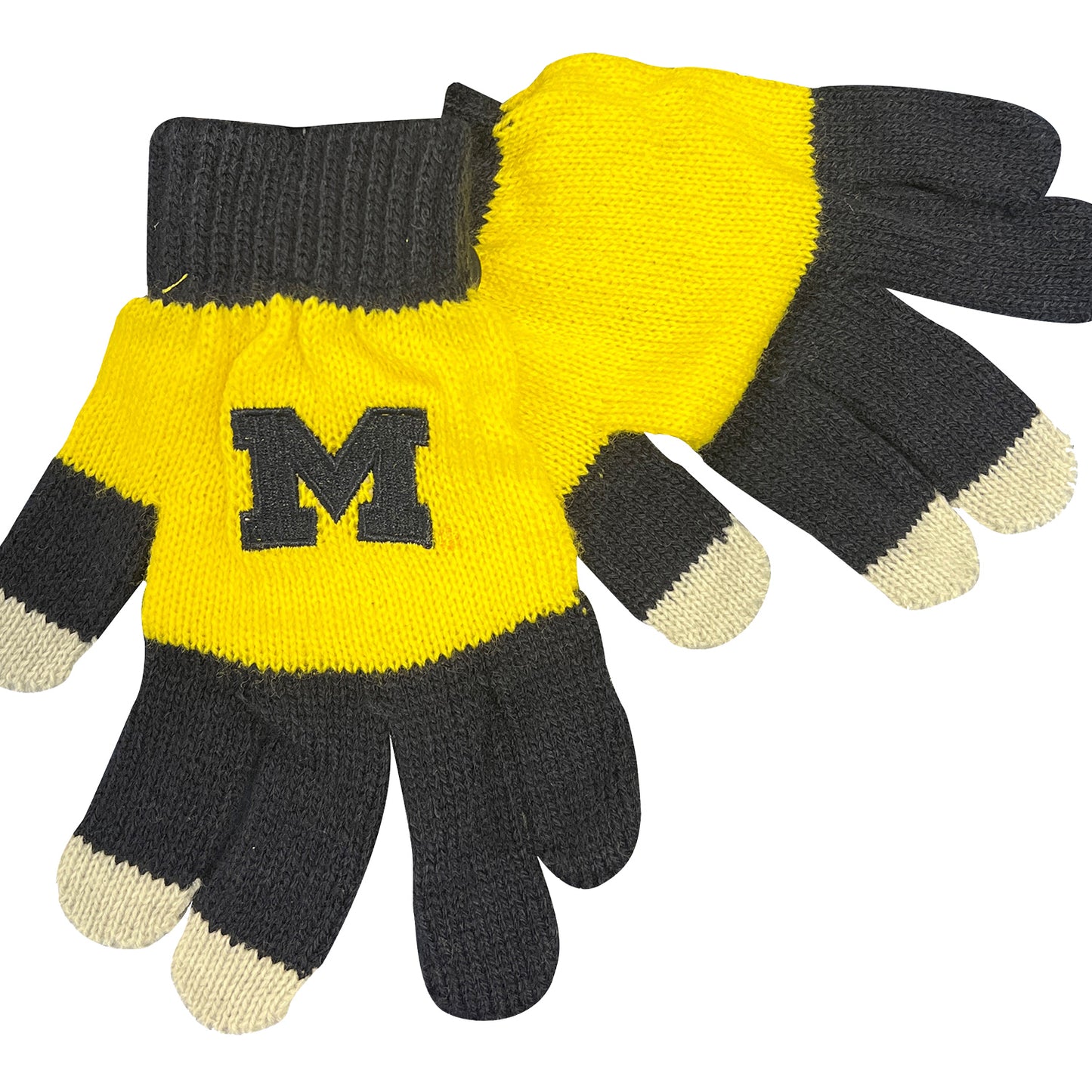 Michigan Wolverines Valiant Tech Gloves - Main View