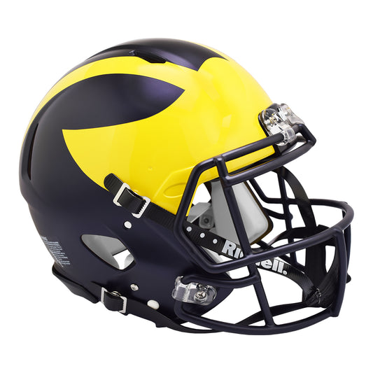 Michigan Wolverines Authentic Football Helmet - Front View