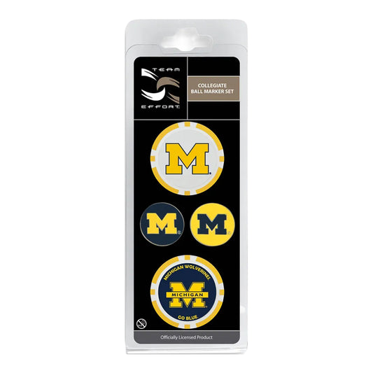 Michigan Wincraft Ball Marker Set - Front View