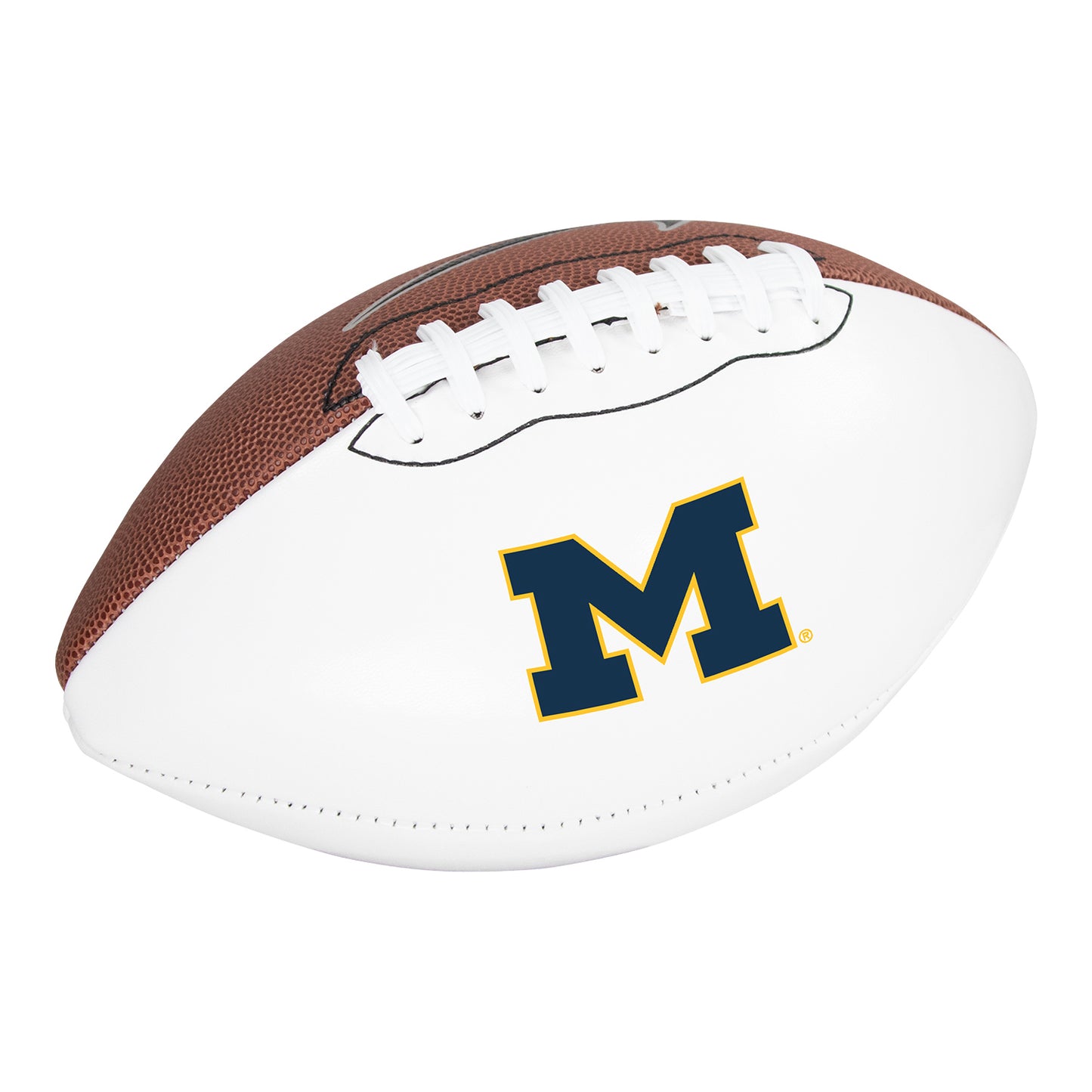 Michigan Wolverines Nike Brown & White Full Size Autograph Football