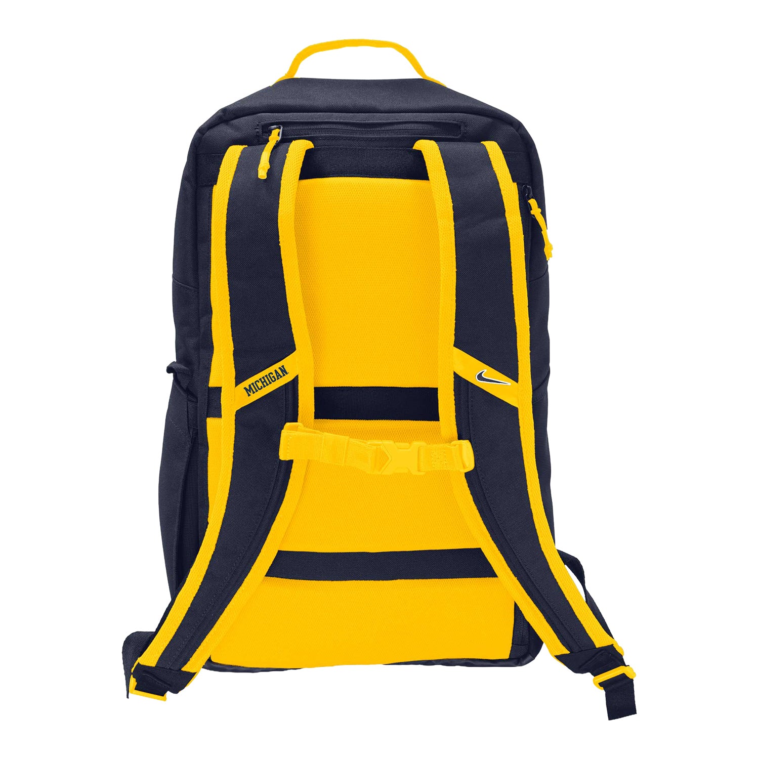 Michigan Wolverines Nike Navy & Yellow Utility Backpack - Back View