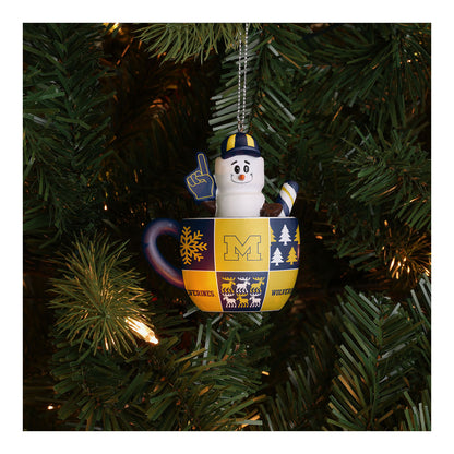 Michigan Wolverines Smores Mug Ornament - Lifestyle Front View