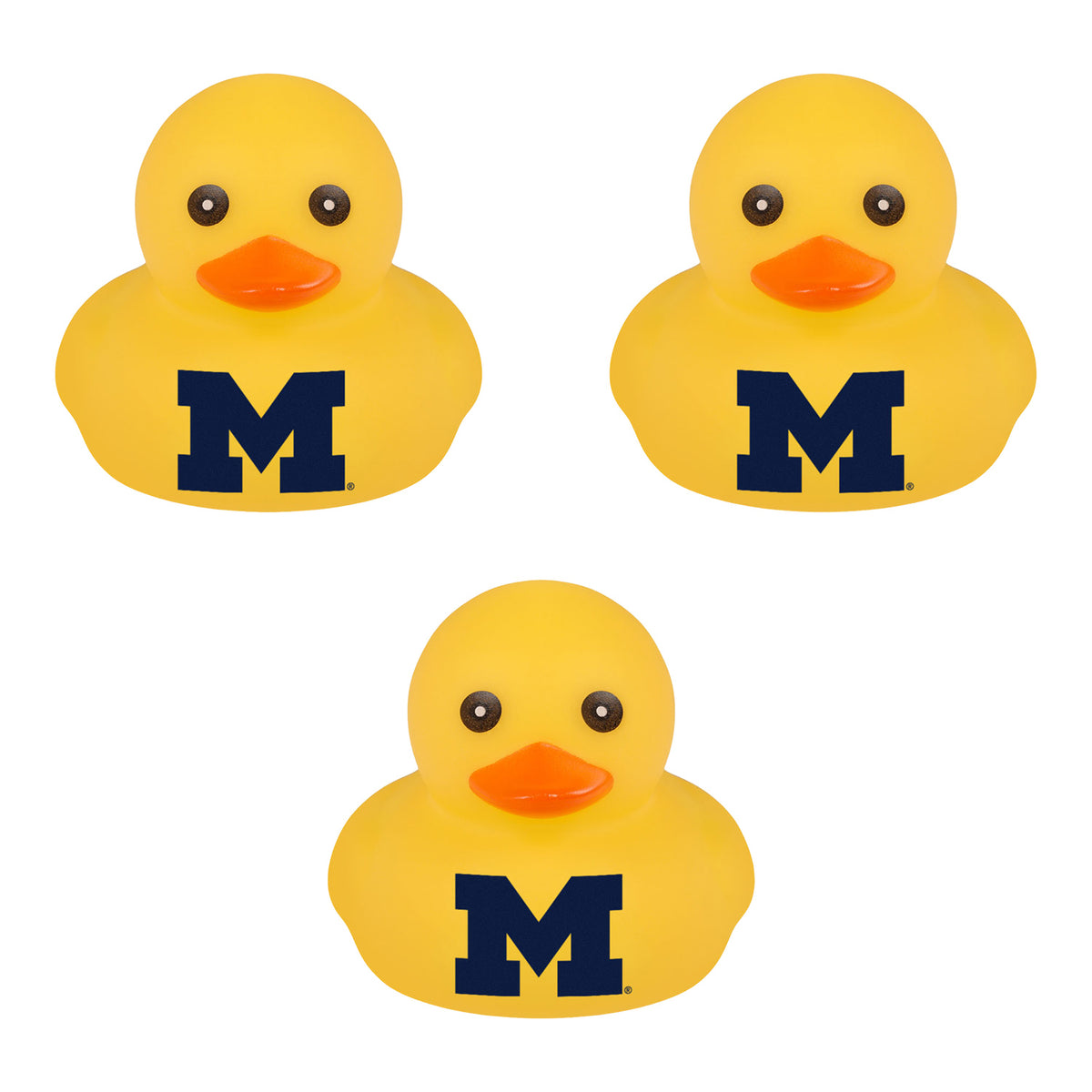 Michigan Wolverines 3 Pack Mini Rubber Ducks