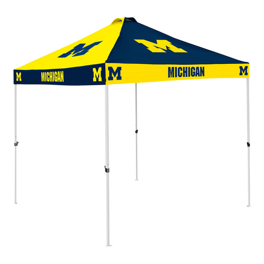 Michigan Wolverines Large CB Canopy In Navy & Yellow - Front View