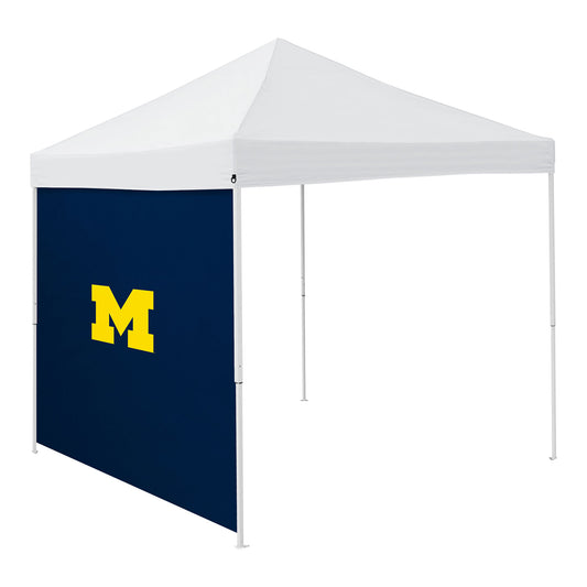 Michigan Wolverines 9x9 Canopy Side Panel In Navy & White - Front View