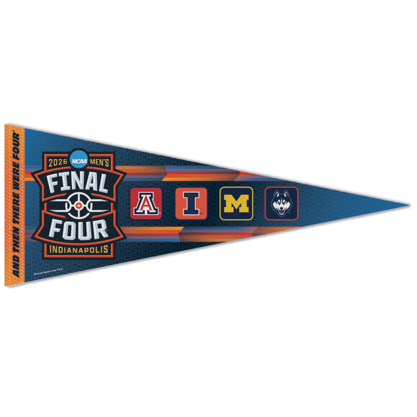 Michigan Wolverines Men's Basketball Final Four Premium Four Team Pennant
