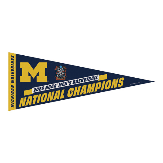Michigan Wolverines Men's Basketball National Champs 12x30" Pennant