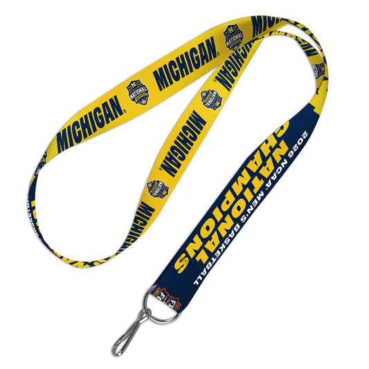 Michigan Wolverines Men's Basketball National Champs Lanyard