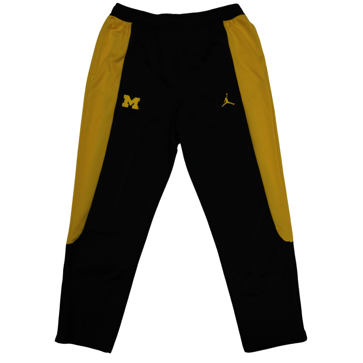 Nike Air Jordan Michigan Wolverines Navy/Yellow Track Pants - Front View