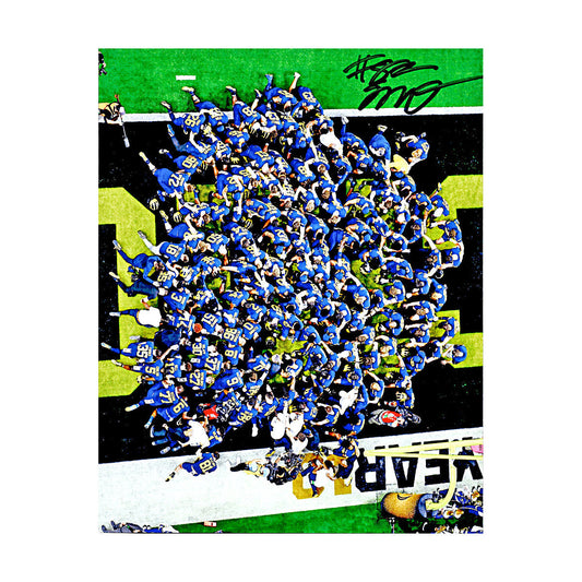 Semaj Morgan Michigan Wolverines Autographed Signed 8x10 Photo (CX Champions Circle LOA) - Front View