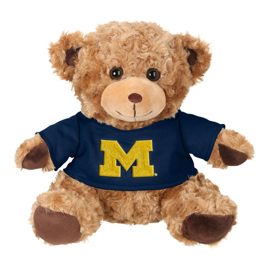 Michigan Wolverines Brown 10" Shirt Bear Plush