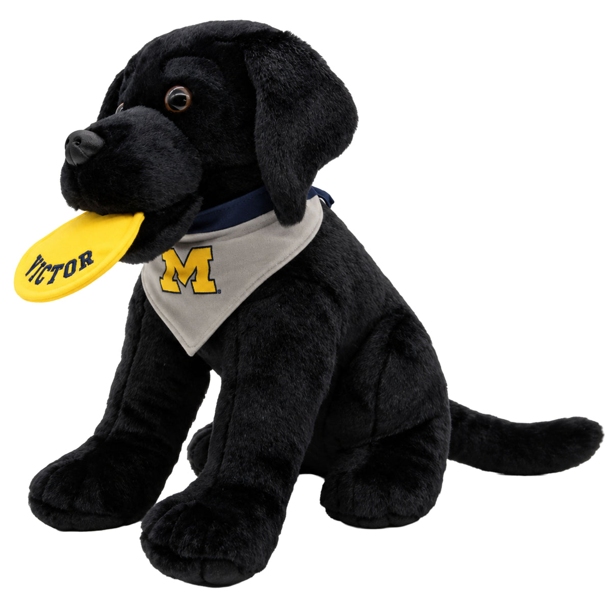 Michigan Wolverines Victor the Frisbee Dog Plush