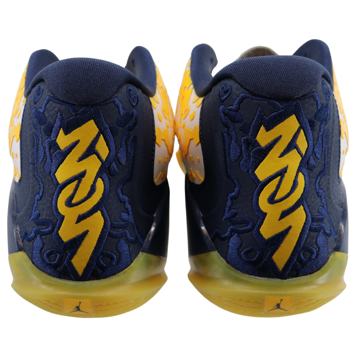 Nike Air Jordan Michigan Wolverines Zion 3 NRGP Yellow Navy - Back View
