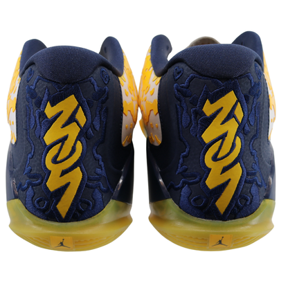 Nike Air Jordan Michigan Wolverines Zion 3 NRGP Yellow Navy - Back View