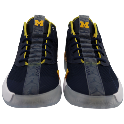 Nike Air Jordan React Elevation Michigan Wolverines Home Navy - Front View