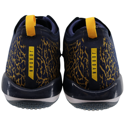 Nike Air Jordan Trainer 1 Low Cheetah Print In Navy - Back View
