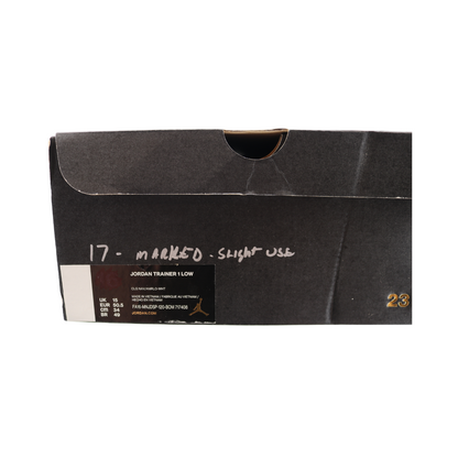 Air Jordan Trainer 1 Low College Navy White Slight Use - Box View