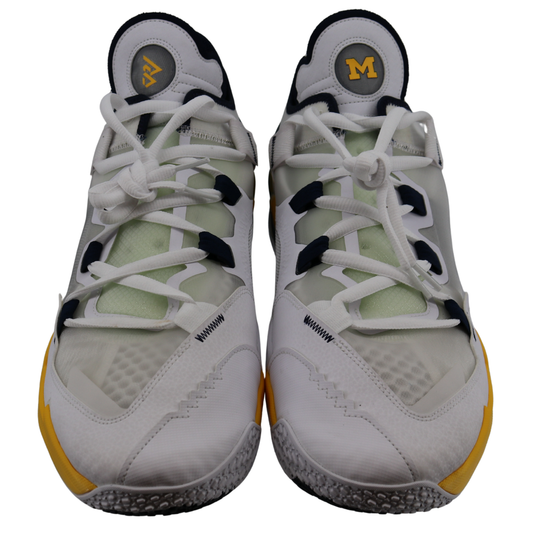 Nike Air Jordan Why Not Zero 5 Michigan Wolverines Blue Yellow White - Front View