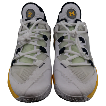 Nike Air Jordan Why Not Zero 5 Michigan Wolverines Blue Yellow White - Front View