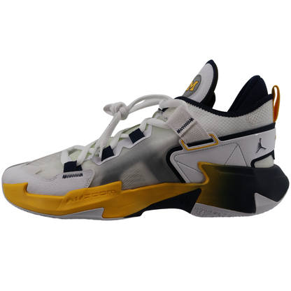 Nike Air Jordan Why Not Zero 5 Michigan Wolverines Blue Yellow White - Inside View