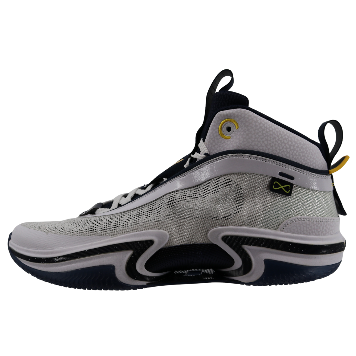 Nike Air Jordan XXXVI Michigan Wolverines P White - Outside View