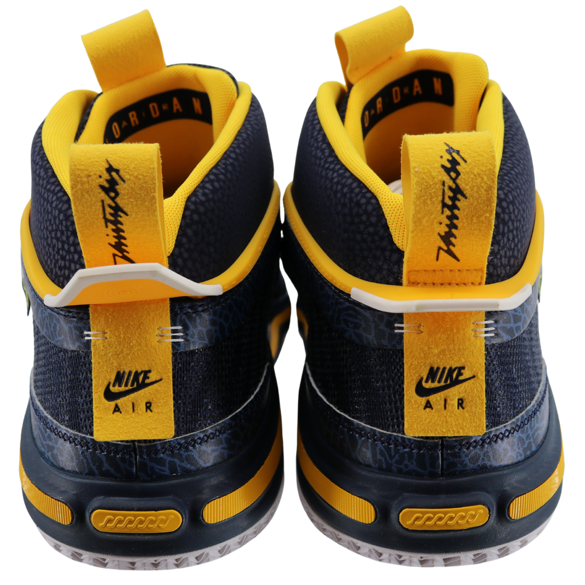 Nike Air Jordan XXXVI Michigan Wolverines Navy - Back View