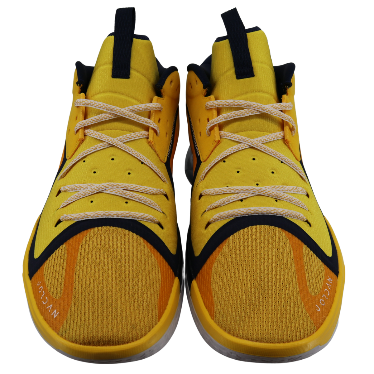 Nike Air Jordan Zoom Separate Michigan Wolverines P Amarillo In Yellow - Front View 