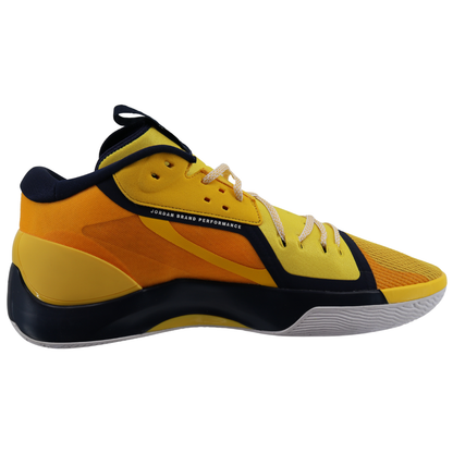 Nike Air Jordan Zoom Separate Michigan Wolverines P Amarillo In Yellow - Inside View