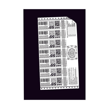 University of Michigan 2003 Home Season Ticket Strip   Undefeated Home Season In White - Back View