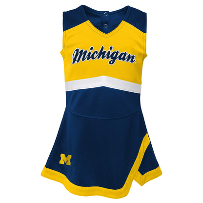 Michigan Wolverines Toddler Cheerleader Dress
