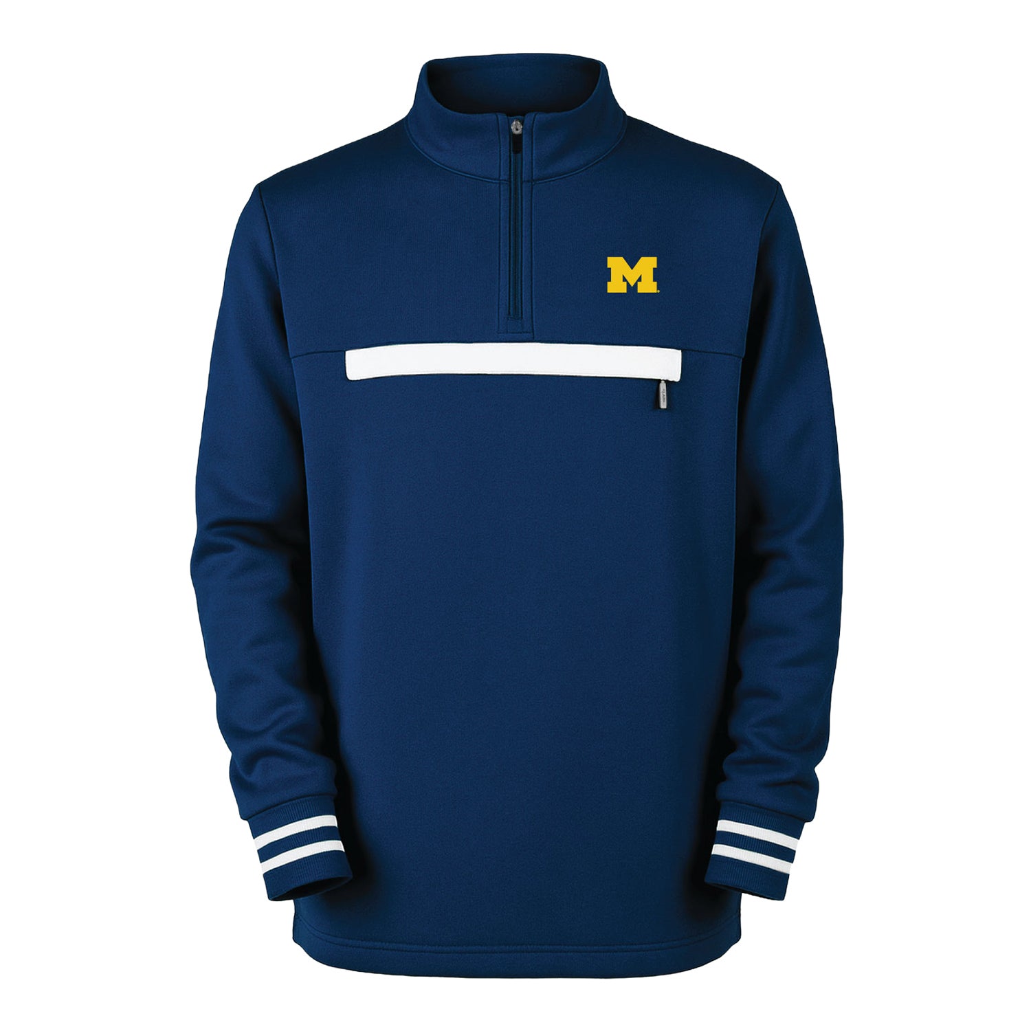Michigan Wolverines Garb Youth Navy Atlas Pocket Jacket - Front View