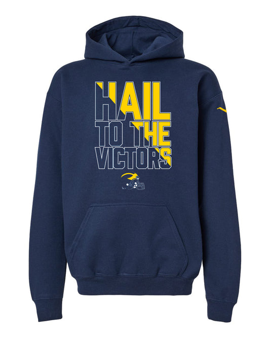 Youth Michigan Wolverines Valiant 'Hail' Sweatshirt - Front View