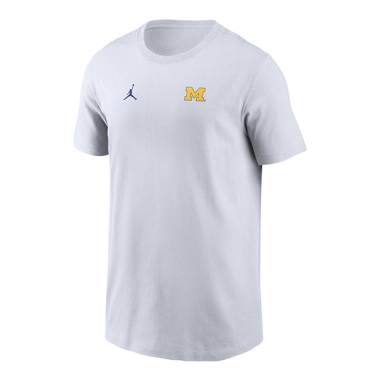 Michigan Wolverines Youth Jordan Blue Legend Small Logo T-Shirt - Front View