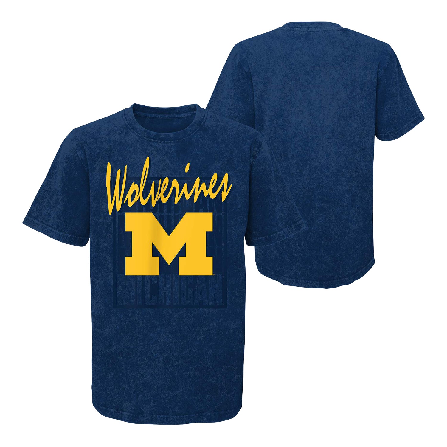 Youth Michigan Wolverines Headline T-Shirt - Front View