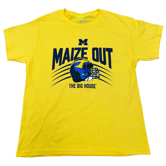 Michigan Wolverines Youth Valiant Maize Out Graphic T-Shirt