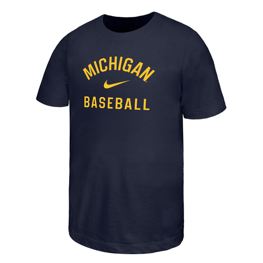 Michigan Wolverines Youth Navy Baseball T-Shirt