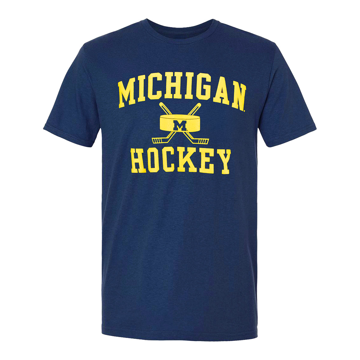 Michigan Wolverines Hockey Youth Crossed Sticks Tee