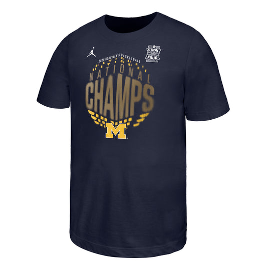 Michigan Wolverines Men's Basketball National Champions Youth Locker Room T-Shirt