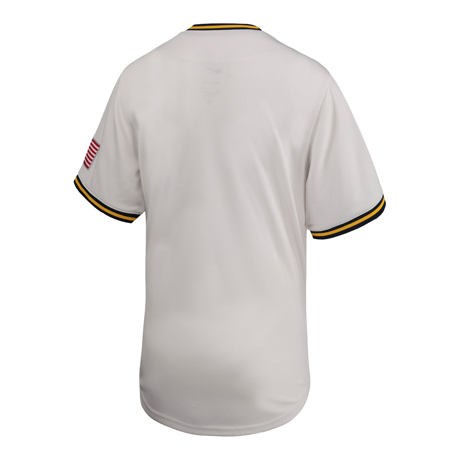 Michigan Wolverines Nike Script White Youth Baseball Jersey - Back View