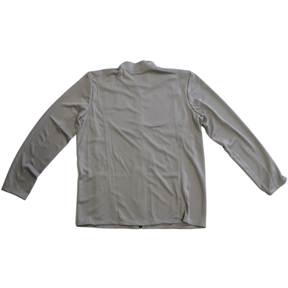 Nike Air Jordan Michigan Wolverines Blue Logo M Grey Zip-Up - Back View