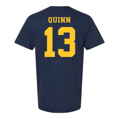 Michigan Wolverines Men's Lacrosse Student Athlete #13 Crandall Quinn T-Shirt