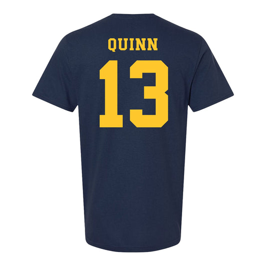 Michigan Wolverines Men's Lacrosse Student Athlete #13 Crandall Quinn T-Shirt