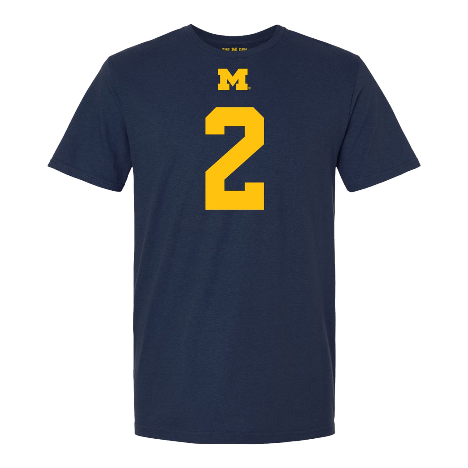 Michigan Wolverines #2 Shamari Earls Student Athlete Blue Football T-Shirt - Front View