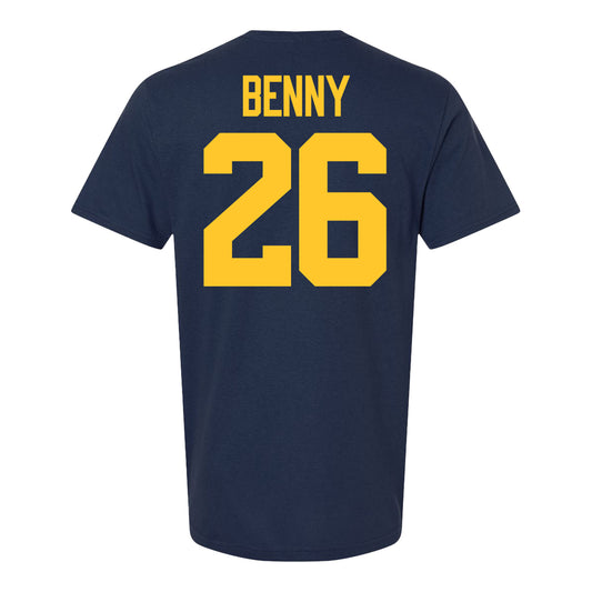 Michigan Wolverines #26 Rayshaun Benny Student Athlete Blue Football T-Shirt