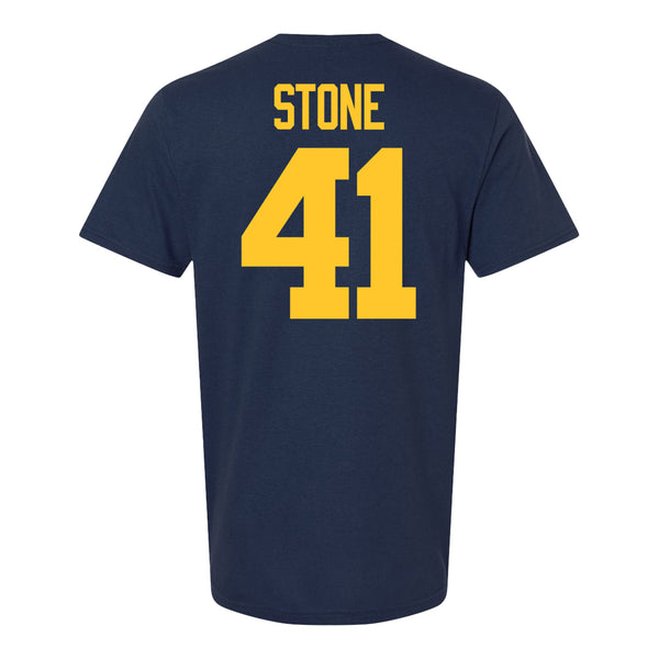 Michigan Wolverines #41 Shomari Stone Student Athlete Blue