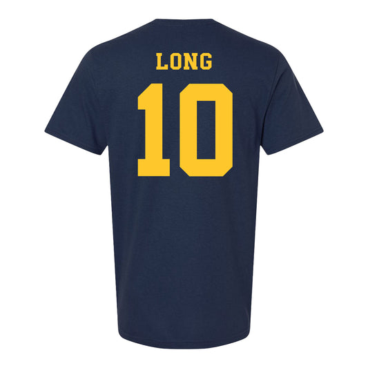 Michigan Wolverines Men's Lacrosse Student Athlete #10 Jack Long - Back View