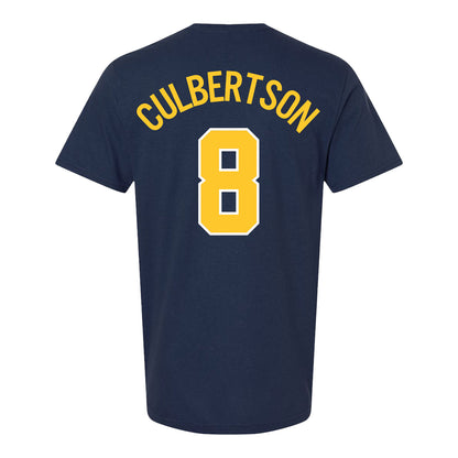 Michigan Wolverines Baseball Student Athlete #8 Drew Culbertson - Back View
