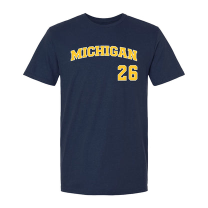Michigan Wolverines Baseball Student Athlete #26 Tyler Finkbeiner - Front View