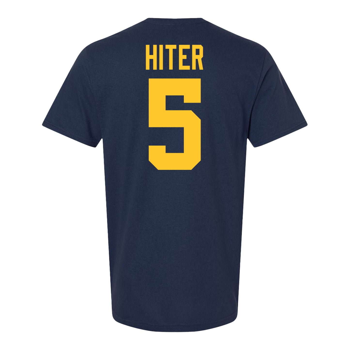 Michigan Wolverines #5 Savion Hiter Student Athlete Blue Football T-Shirt